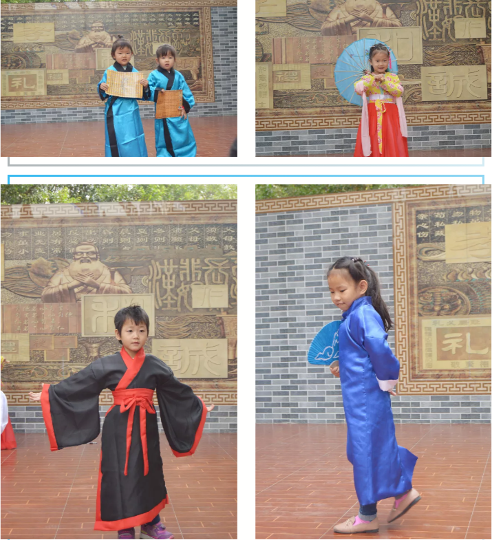 东方贤德幼儿园国学汉服展示