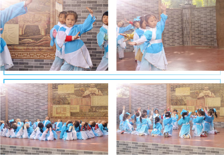 表演《游子吟》的孩子们