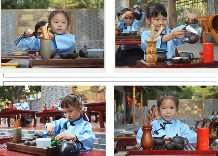 东方贤德幼儿园茶艺表演
